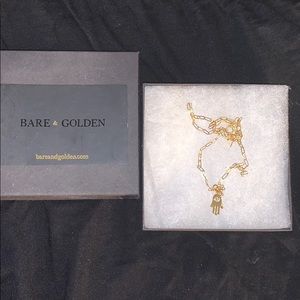 Hamsa Hand Necklace from Bare and Golden